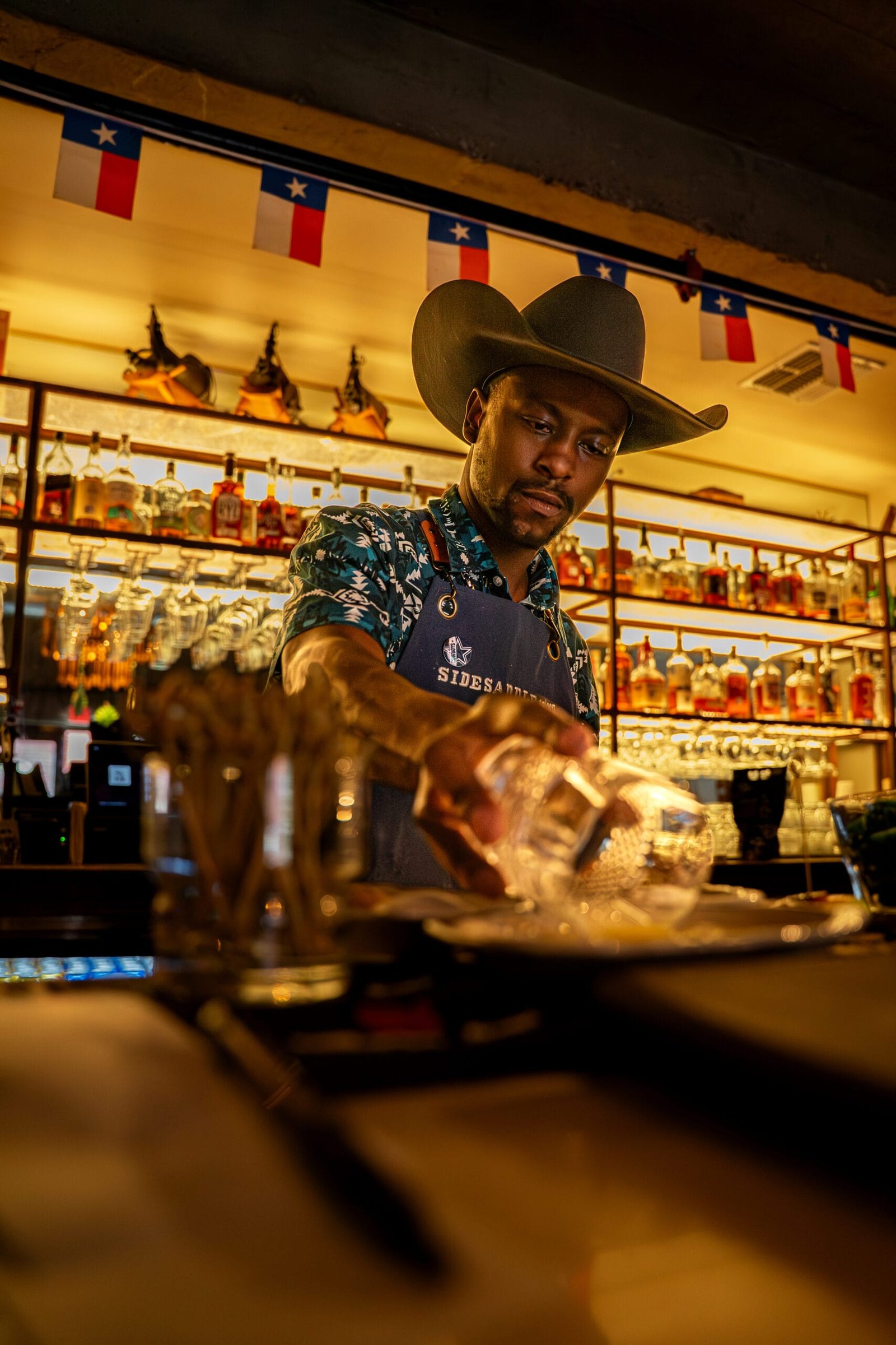 Bartender photographed by M&P Photography